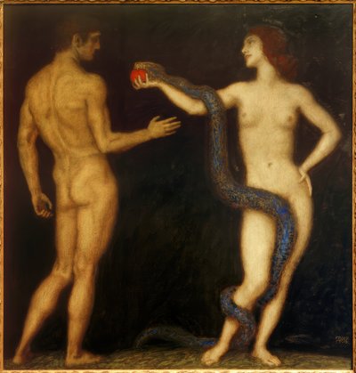 Adam and Eve by Franz von Stuck